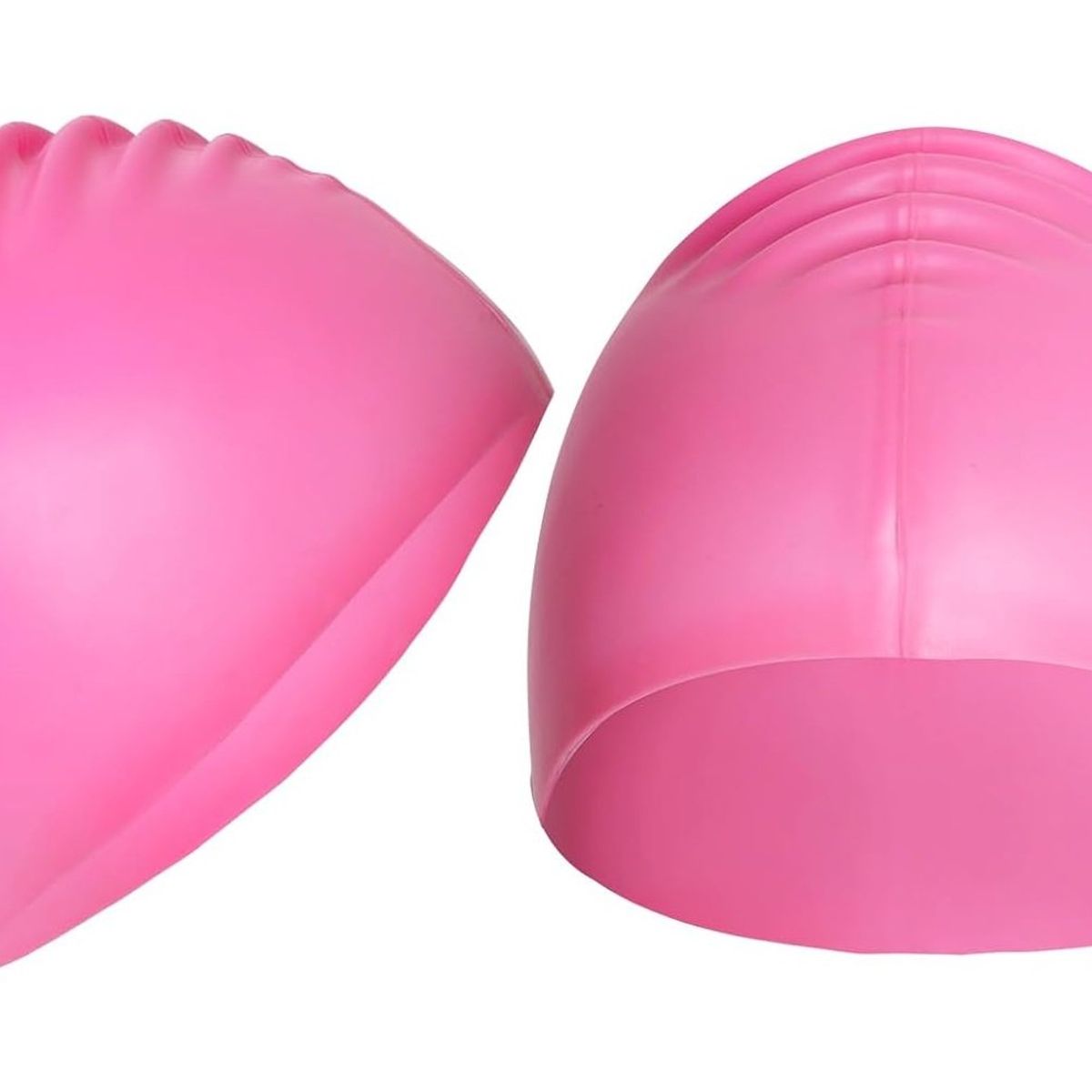 GENERICO - Gorro Natacion De Silicona Rosado Adulto Con Funda Guardado