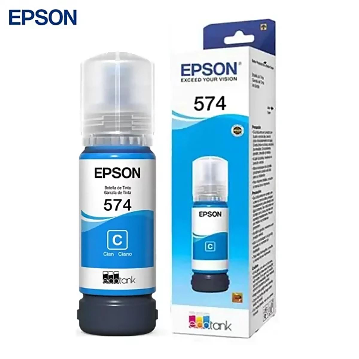 EPSON - Botella De Tinta Epson T574 Cyan Original EPSON