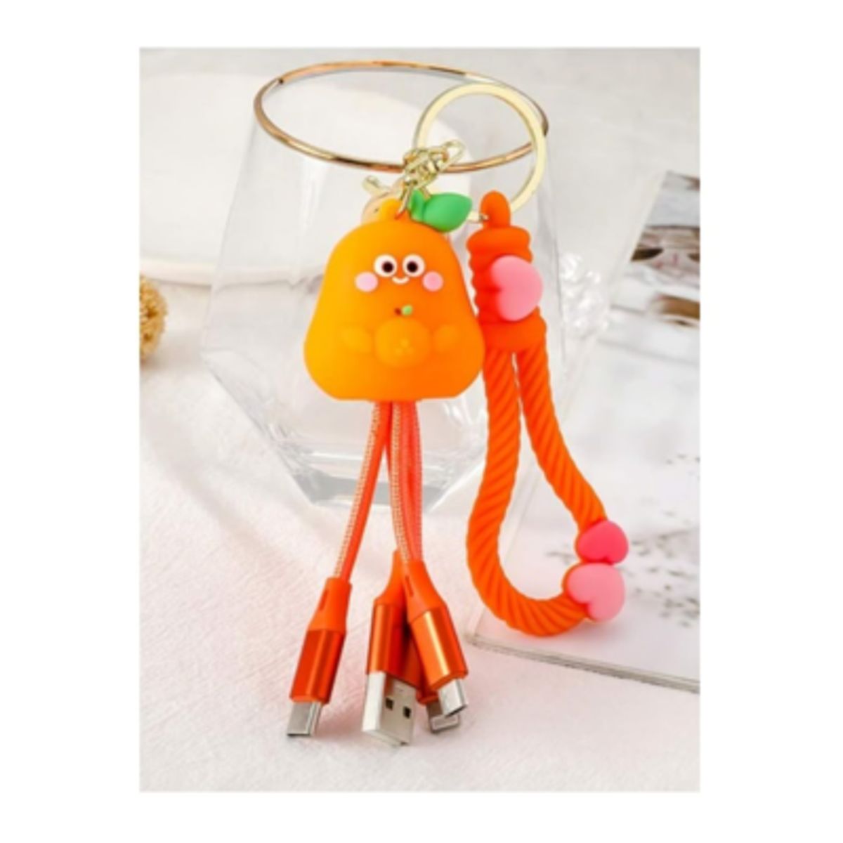 GENERICO - Cable Cargador Llavero Usb 3-1