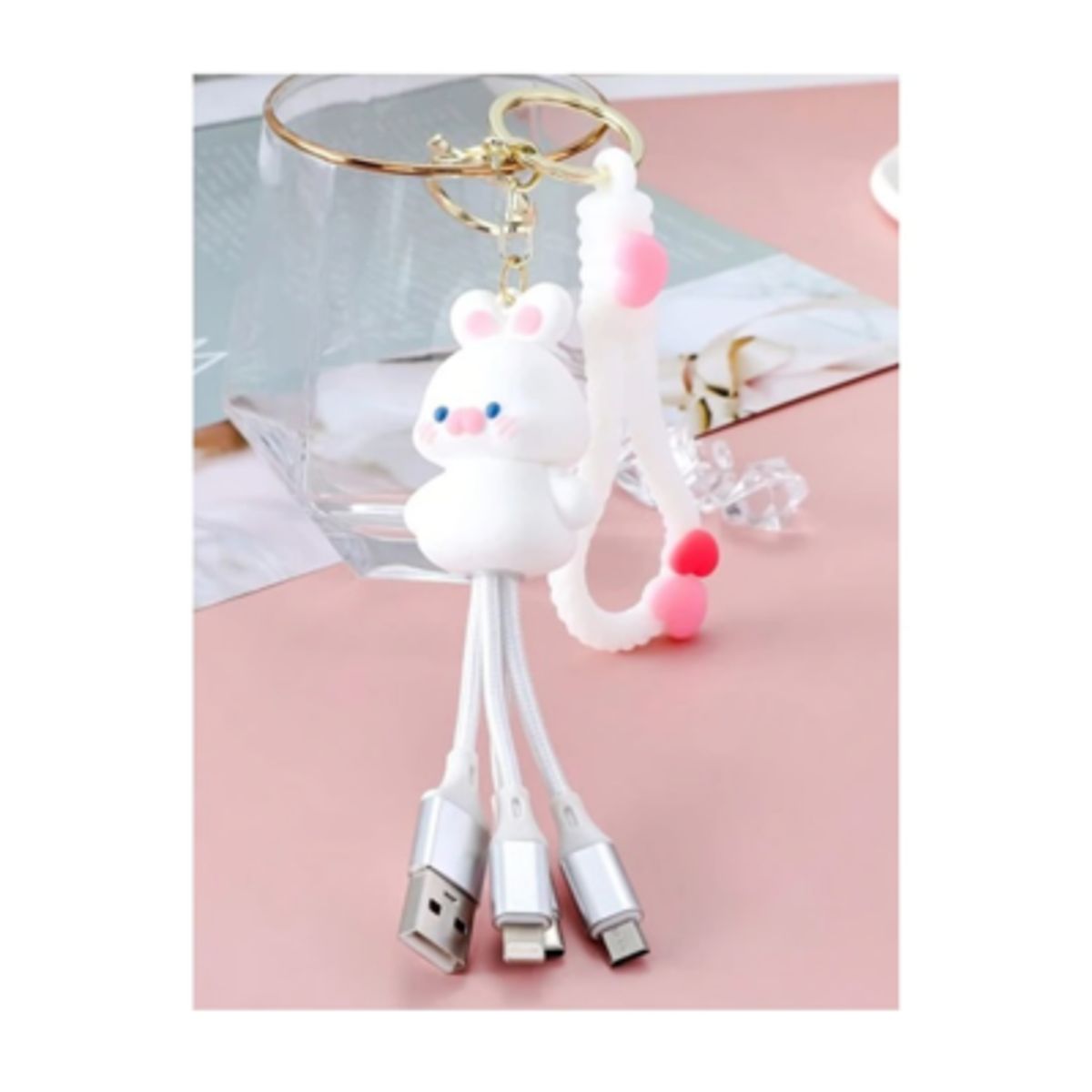 GENERICO - Cable Cargador Llavero Usb 3-1