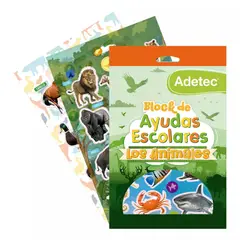 ADETEC - Block Stickers Ayuda Escolar De Animales +72 Especies