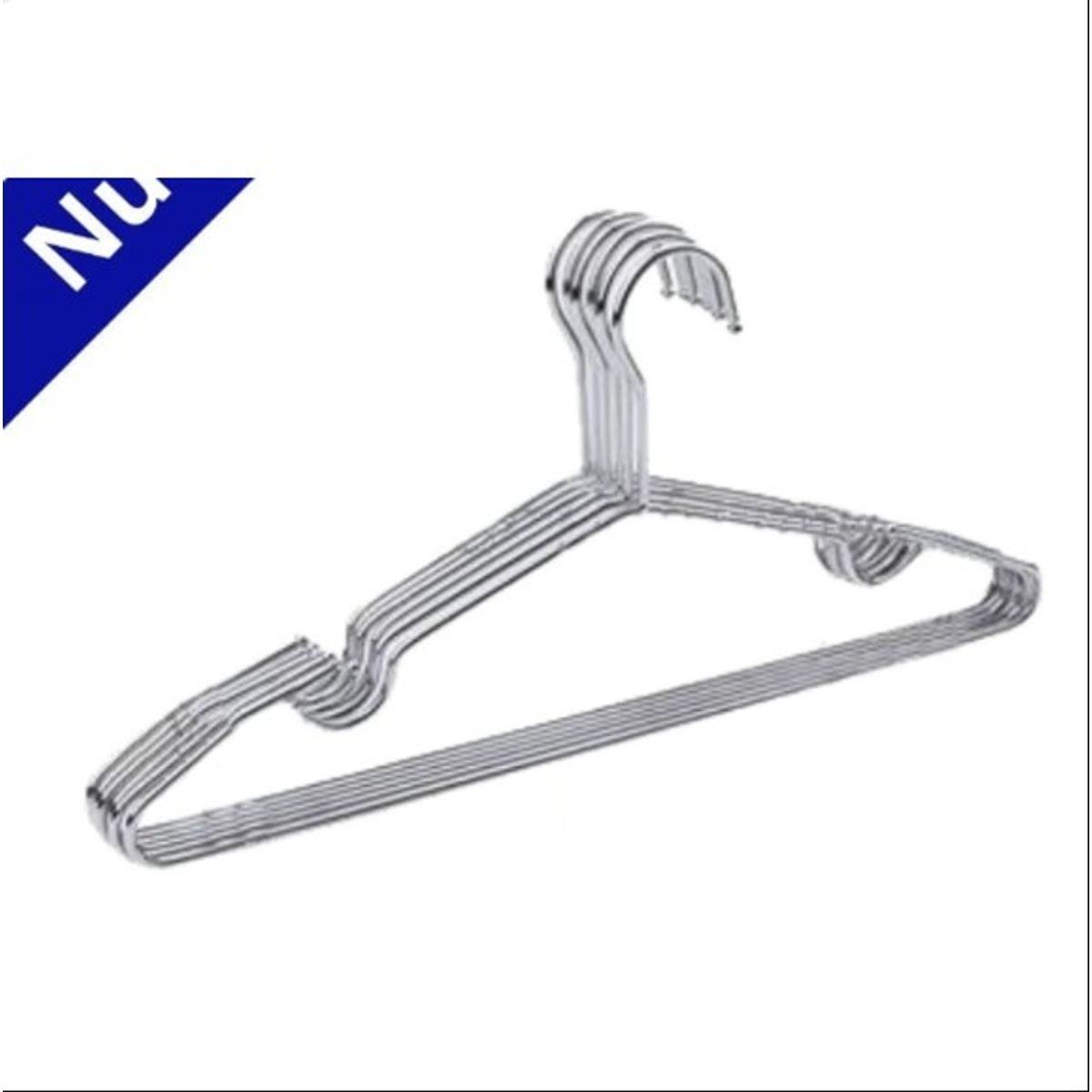 GENERICO - Ganchos de Metal Para Ropa Pack10 40x20cm