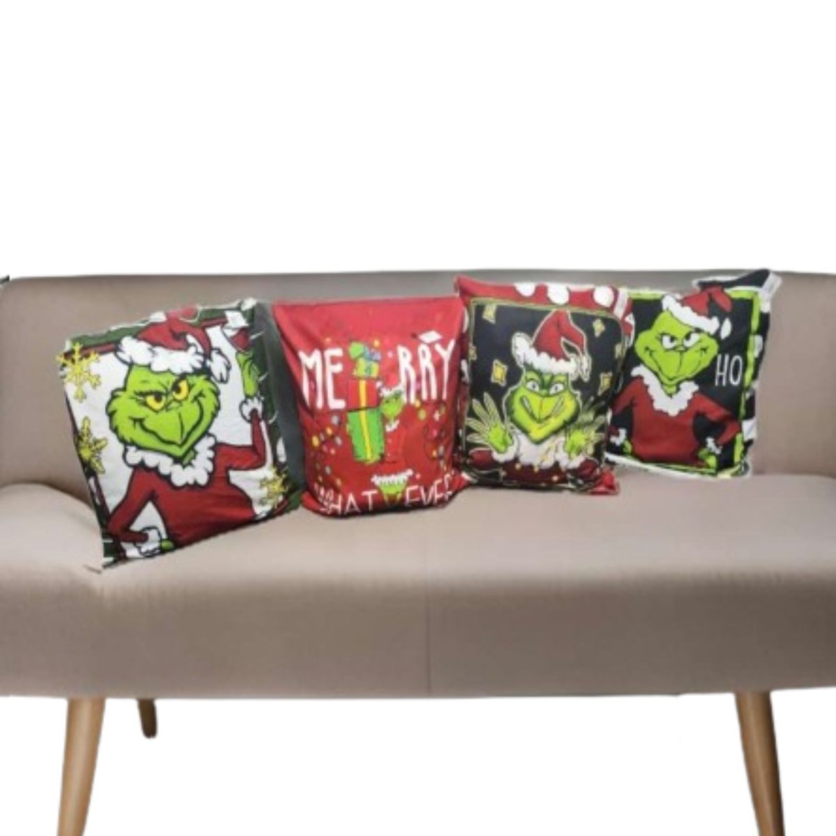 GENERICO - Set 4 Fundas Cojín Navidad 40x40cm Surtidas 24o1