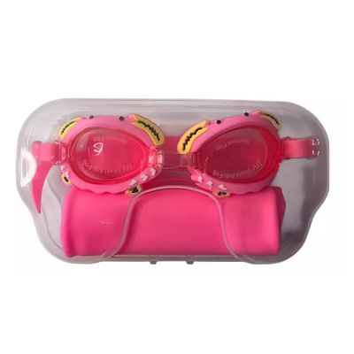 Imagen 2 del producto Set Natacion Gafas Gorro Naricera Para Niños Rosa Piscina
