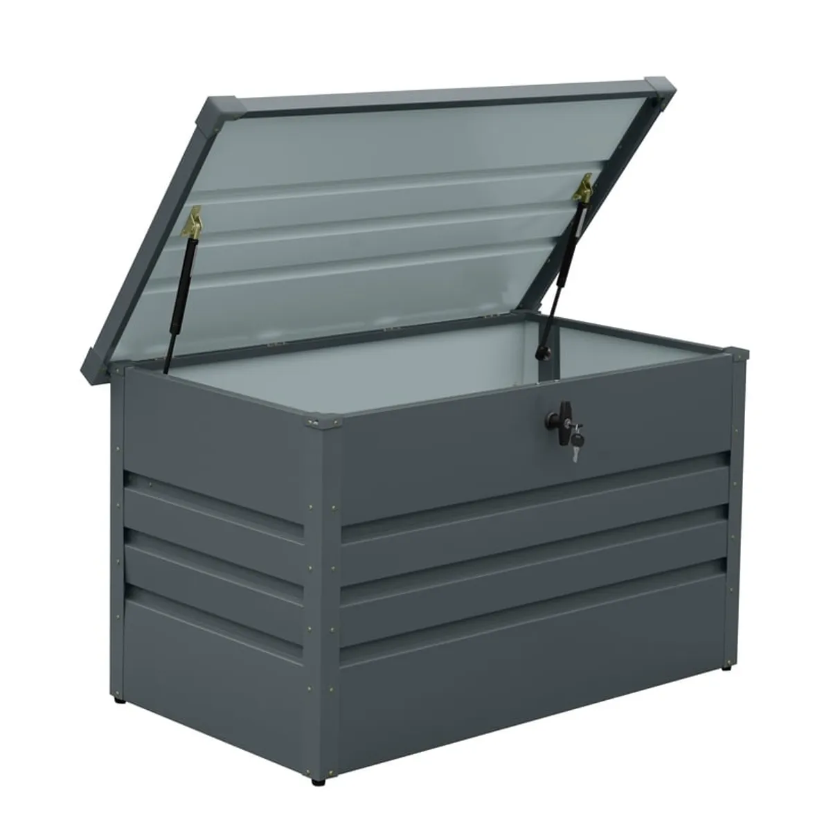 GENERICO - Baul Caja Bodega Metálico 300 Lts 56x93x62 Cms Gris