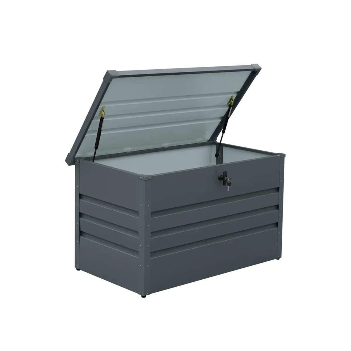GENERICO - Baul Caja Bodega Metálico 300 Lts 56x93x62 Cms Gris