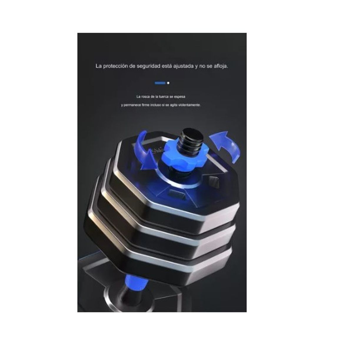 ESHOPANGIE - Set Mancuernas Y Barra Armable 20kg Pesas Ajustables Fitness