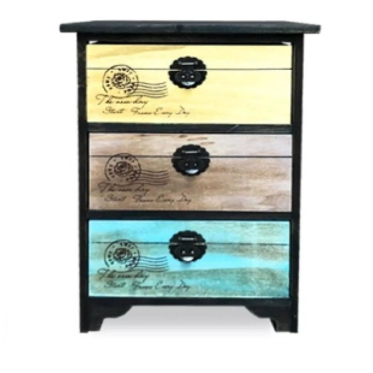 GENERICO - Mueble Cabinet 3 Colores 3 Cajones Sanfex - S0044