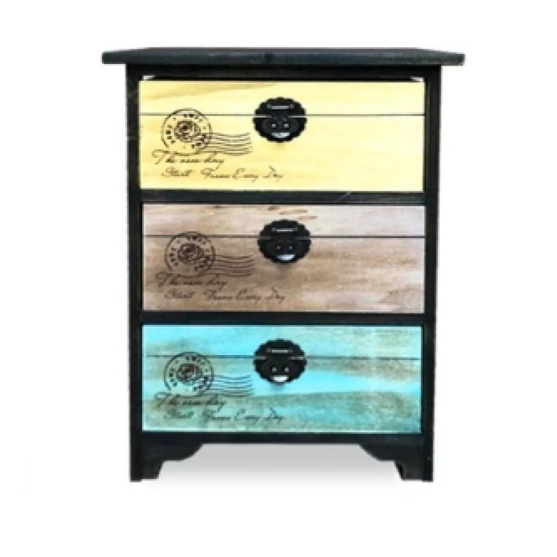 GENERICO - Mueble Cabinet 3 Colores 3 Cajones Sanfex - S0044