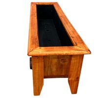 Jardinera De Madera En Pino Cepillado Color Nogal