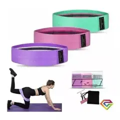 GENERICO - Bandas Elásticas Ejercicio Pro 3 Pcs De Tela Con Bolso