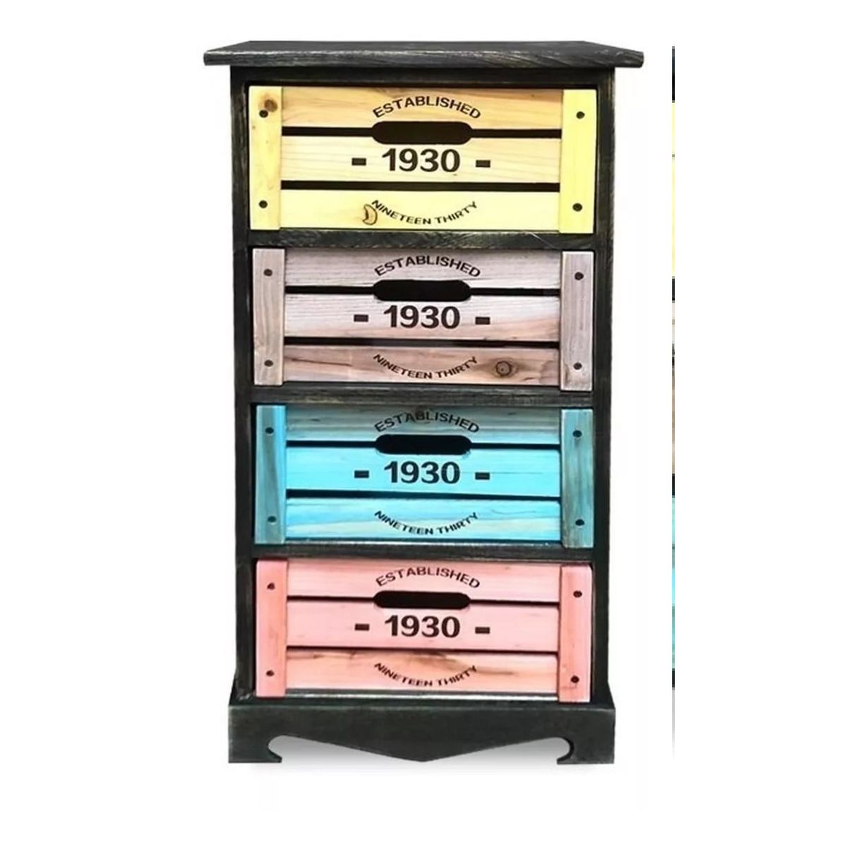GENERICO - Mueble 4 Cajones, Colores Modelo 1930 - S0319