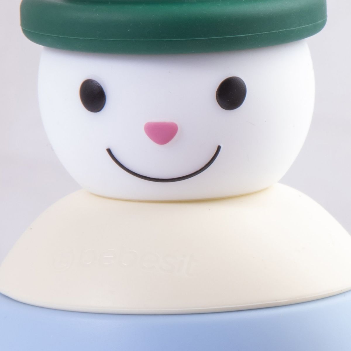 BEBESIT - Juguete Muñeco Nieve Montessori Silicona Verde