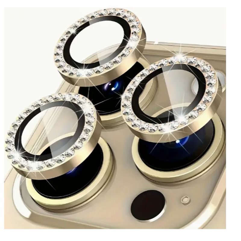 GENERICO - Protector De Camara Para iPhone 16promax- DORADO VINTAGE BRILLATE
