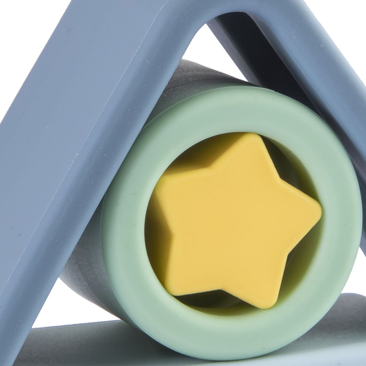BEBESIT - Juguete Montessori Geometria Silicona Azul