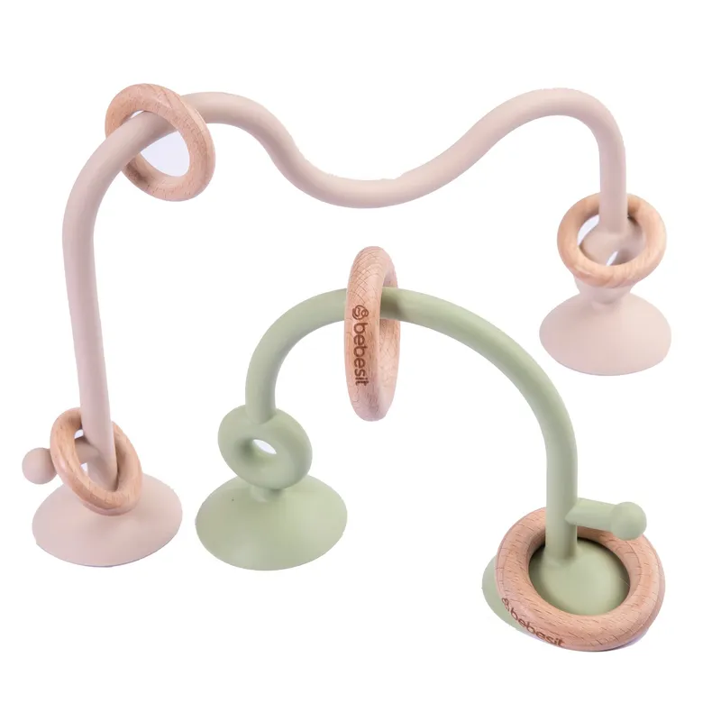BEBESIT - Juego Puzzle Silla comer Montessori Verde