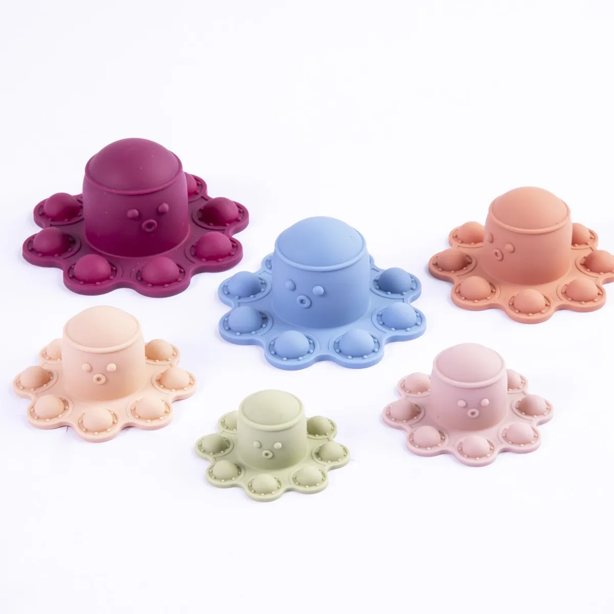 BEBESIT - Juguete Torre Pulpo Montessori Silicona