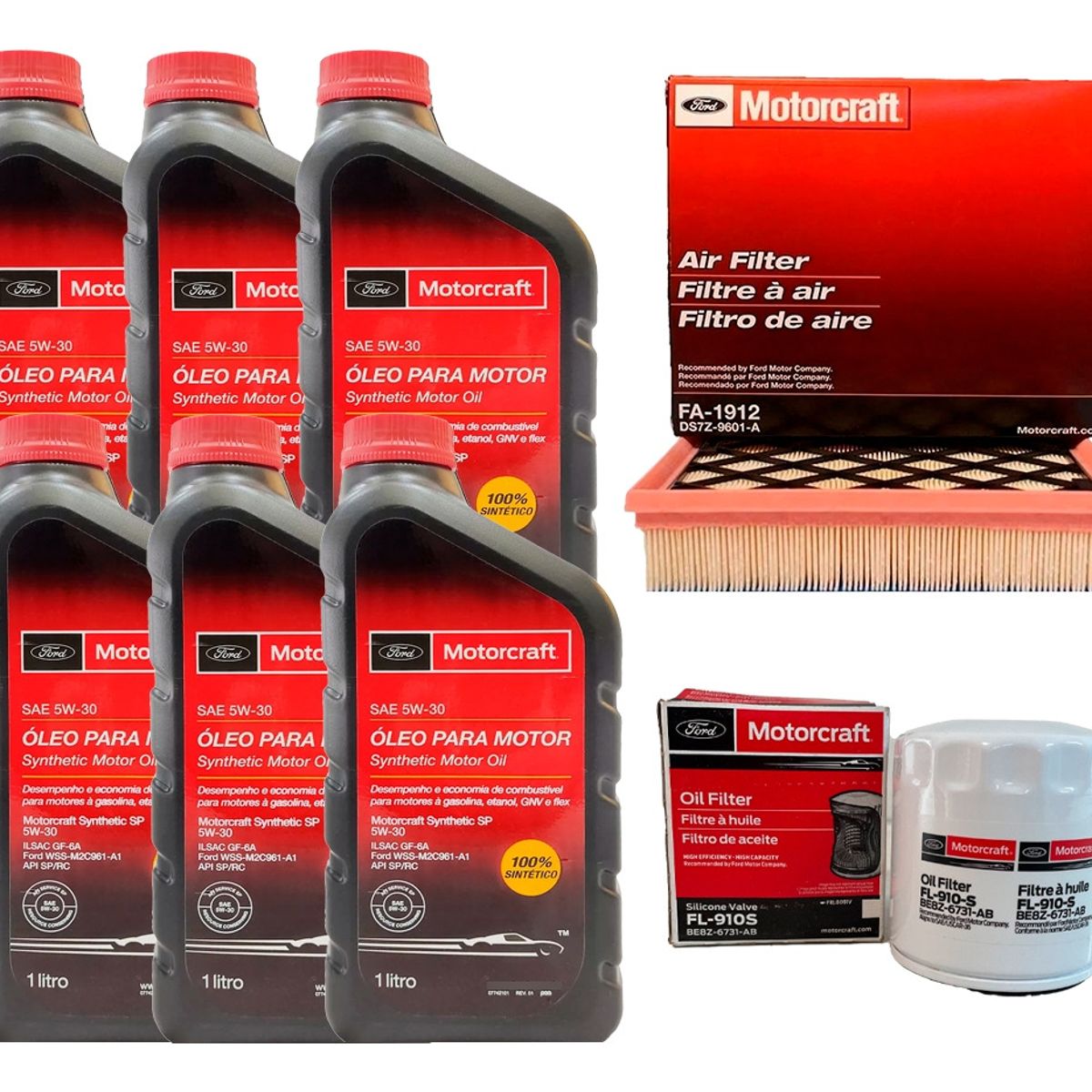 FORD - Kit Mantención Ford Edge 2.0 Filtro Aceite + Aceite + Aire 