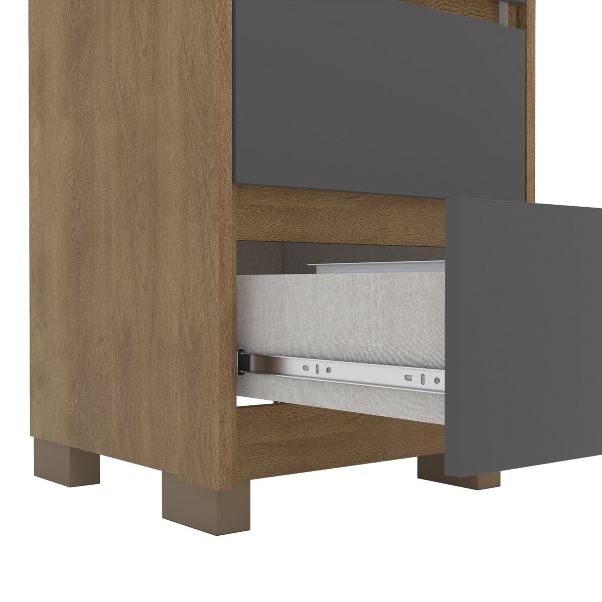 VEKKAHOME - COMODA COIMBRA GRIS 3C