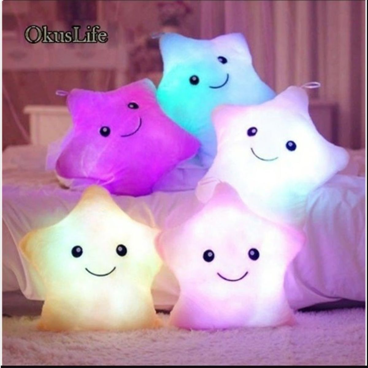 GENERICO - Cojin Estrella Luminosa Cojines Variados