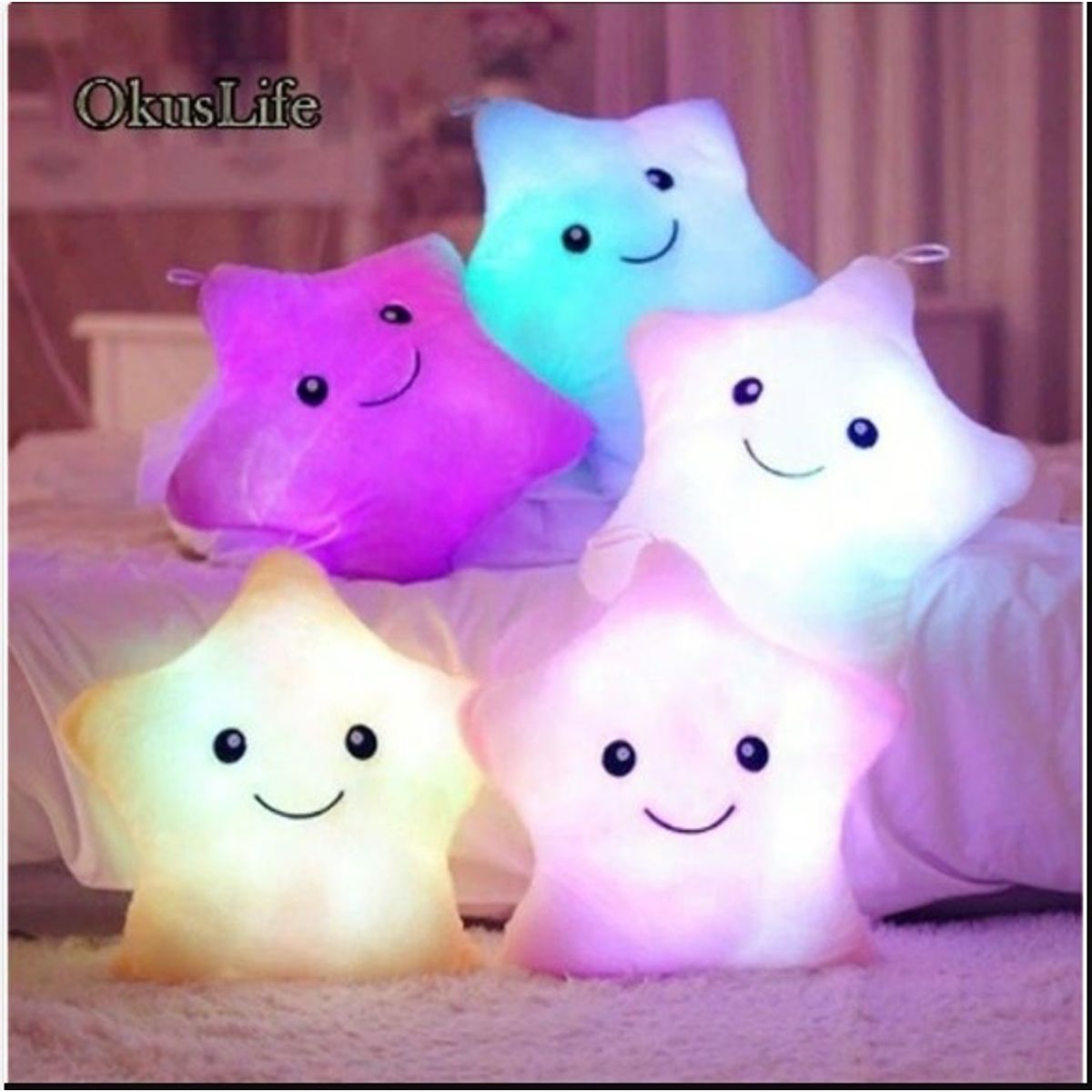 GENERICO - Cojin Estrella Luminosa Cojines Variados