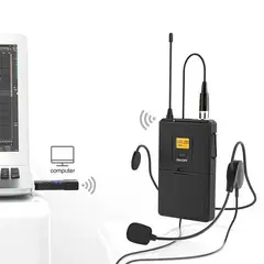 GENERICO - Micrófono Inalámbrico Usb Solapa Lavalier Fifine K031b