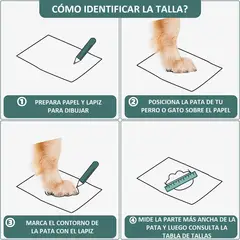 LERNEN - Zapatos Impermeables Reflectantes Para Perros Talla 1