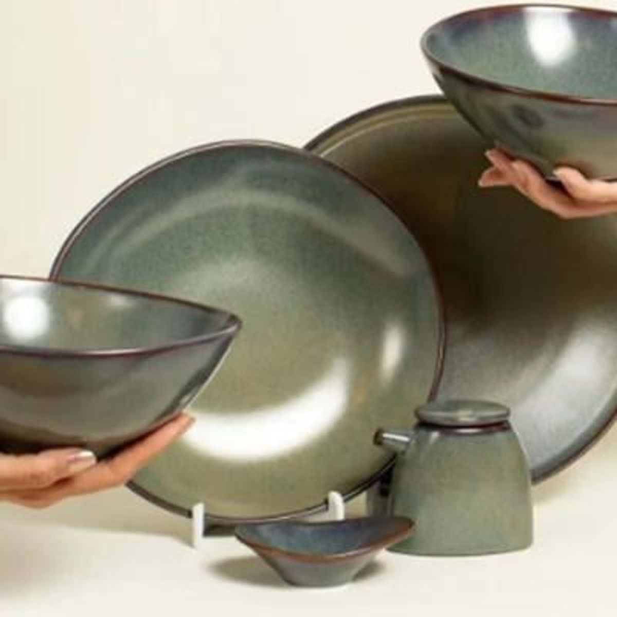 BONNA - Plato Porcelana Gloire Bajo 23cm Set 6 Pcs