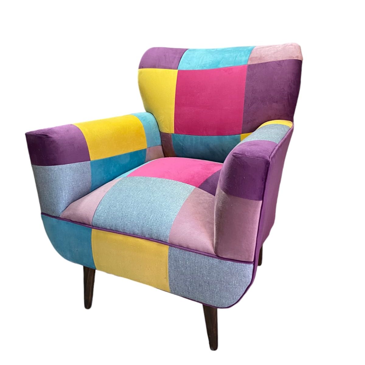 GENERICO - Poltrona Sonica Patchwork de 75 x 75 x 85 cm