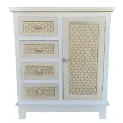 GENERICO - Mueble Provenzal Aparador 1 Puerta 4 Cajones - S4090