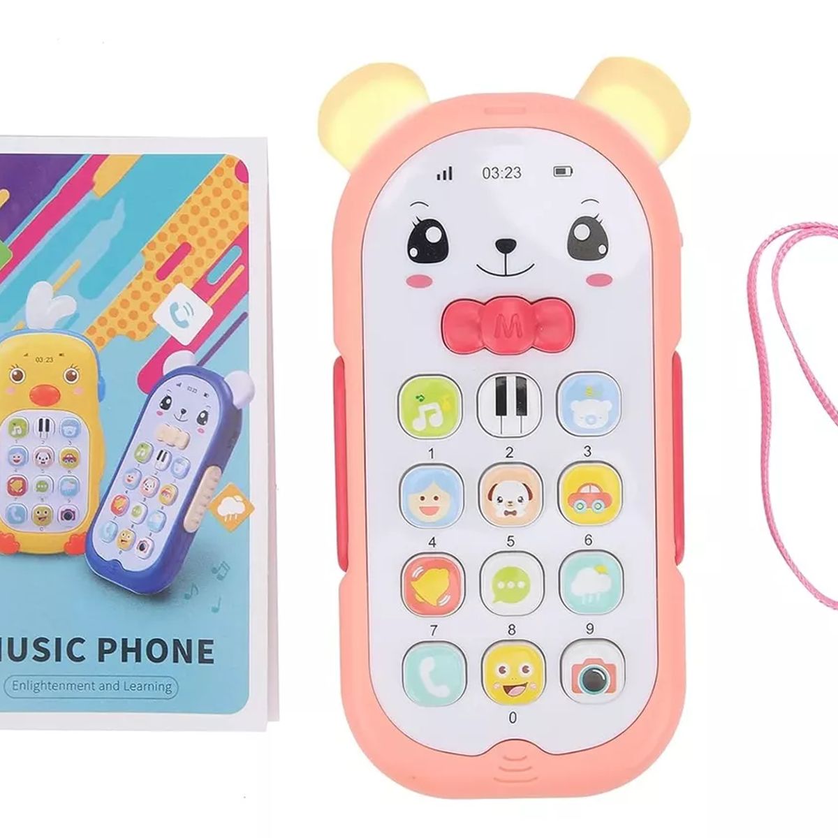 GENERICO - Celular Juguete Musical Luminoso Para Bebé Niños Firme