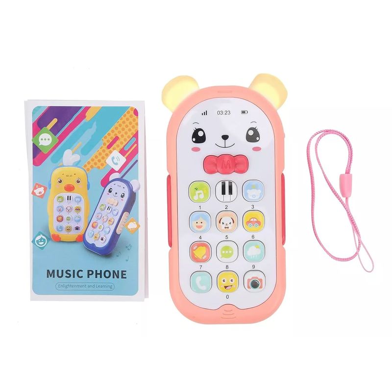 GENERICO - Celular Juguete Musical Luminoso Para Bebé Niños Firme