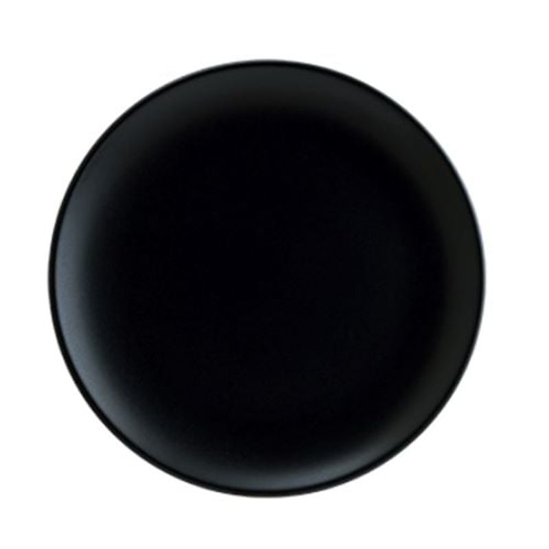 BONNA - Plato Porcelana Negra Notte Bajo 30cm Set 6 unidades