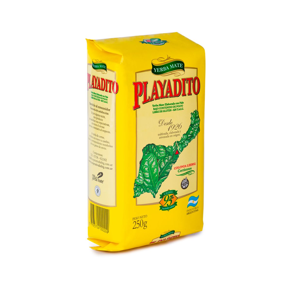PLAYADITO - Yerba Mate Playadito Con Palo 250 Grs
