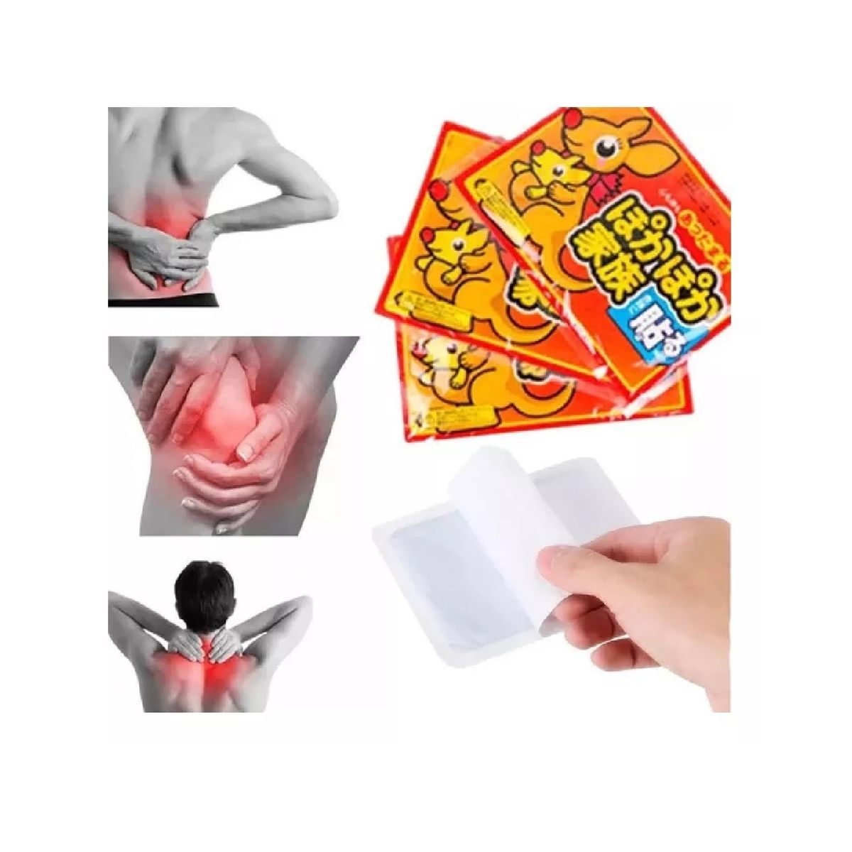 GENERICO - 10 Parches Calientes Terapéutico Calor Dolores Lumbago