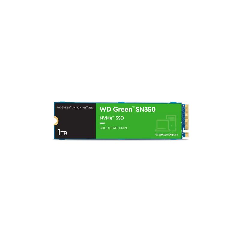 WESTERN DIGITAL - SSD Western Digital Green SN350 1TB NVMe PCIe Gen3 x4 - Verde