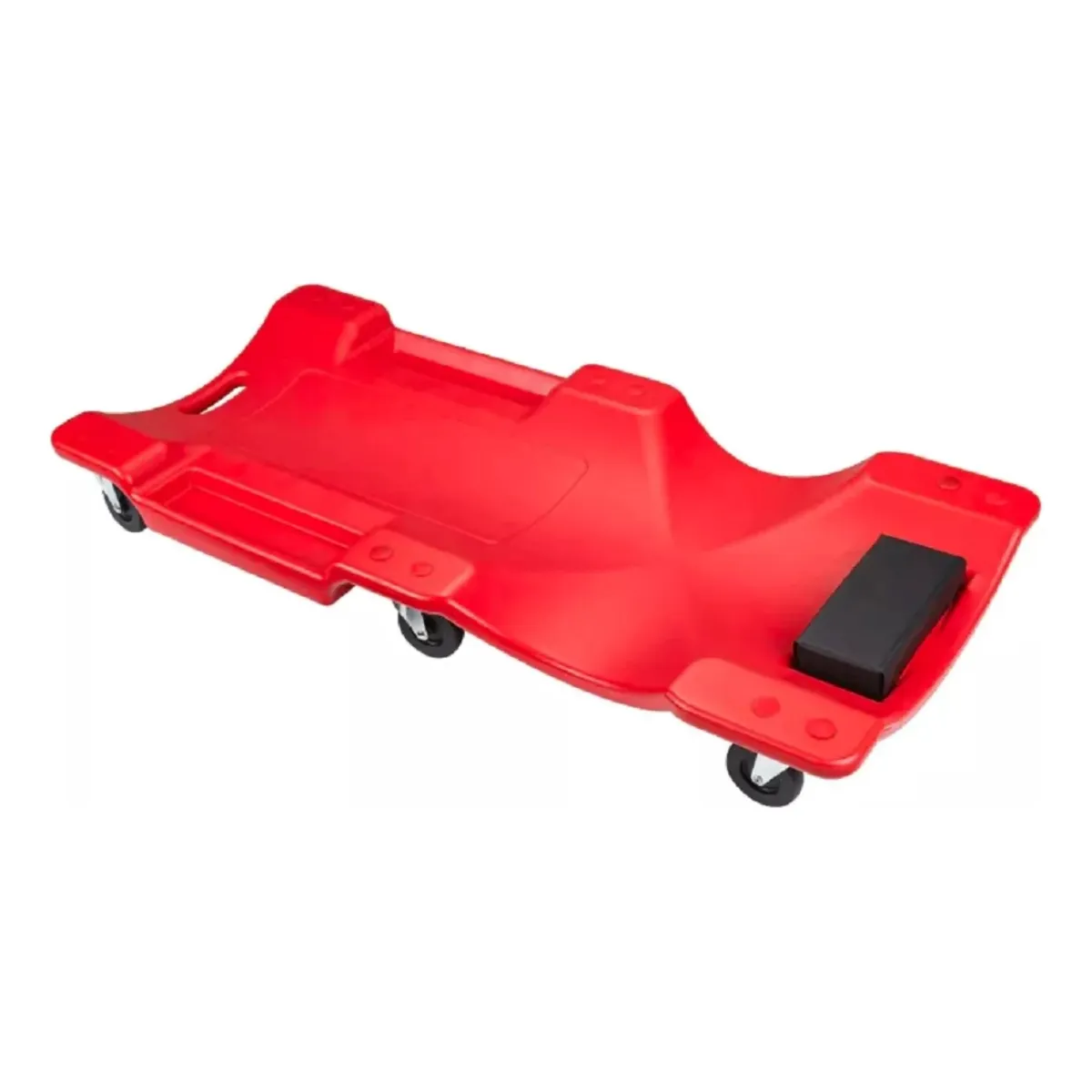 MUNDO MAGIA - Camilla De Mecánico Plástica Con 6 Ruedas 150kg