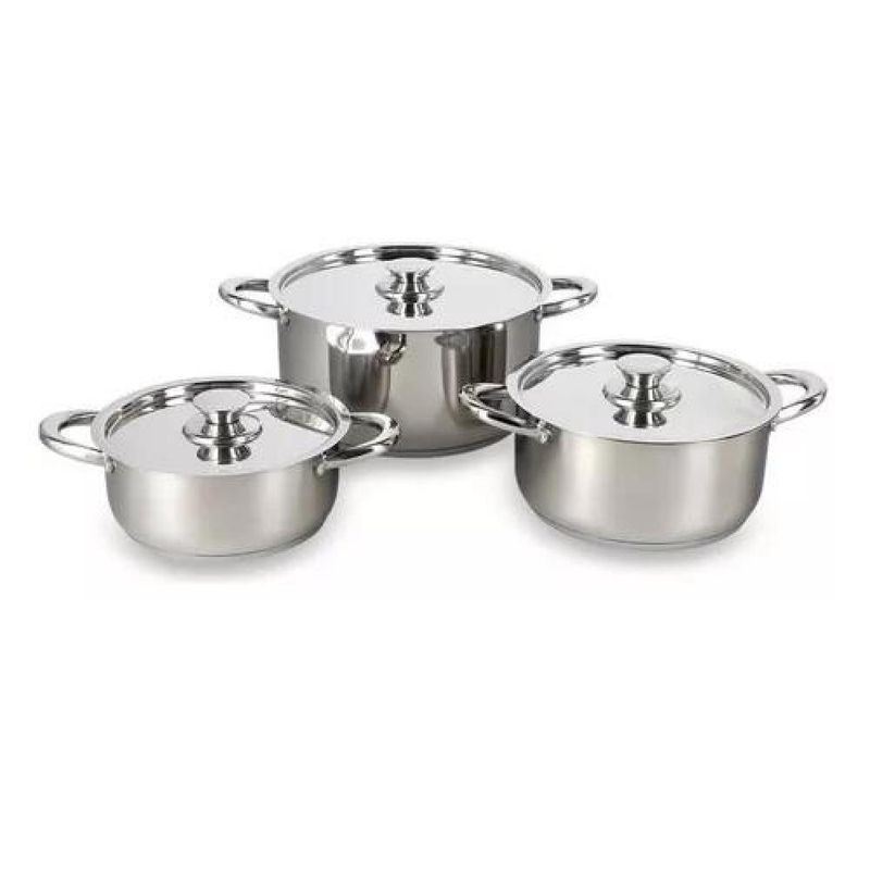 GENERICO - Bateria De Cocina 6 Pieza Acero Inoxidable Wens