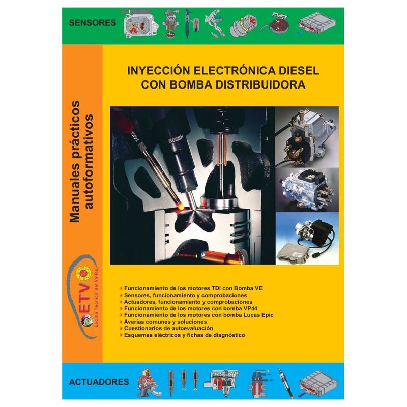 GENERICO - Libro manual práctico de Inyección electrónica diésel con bomba distribuidora