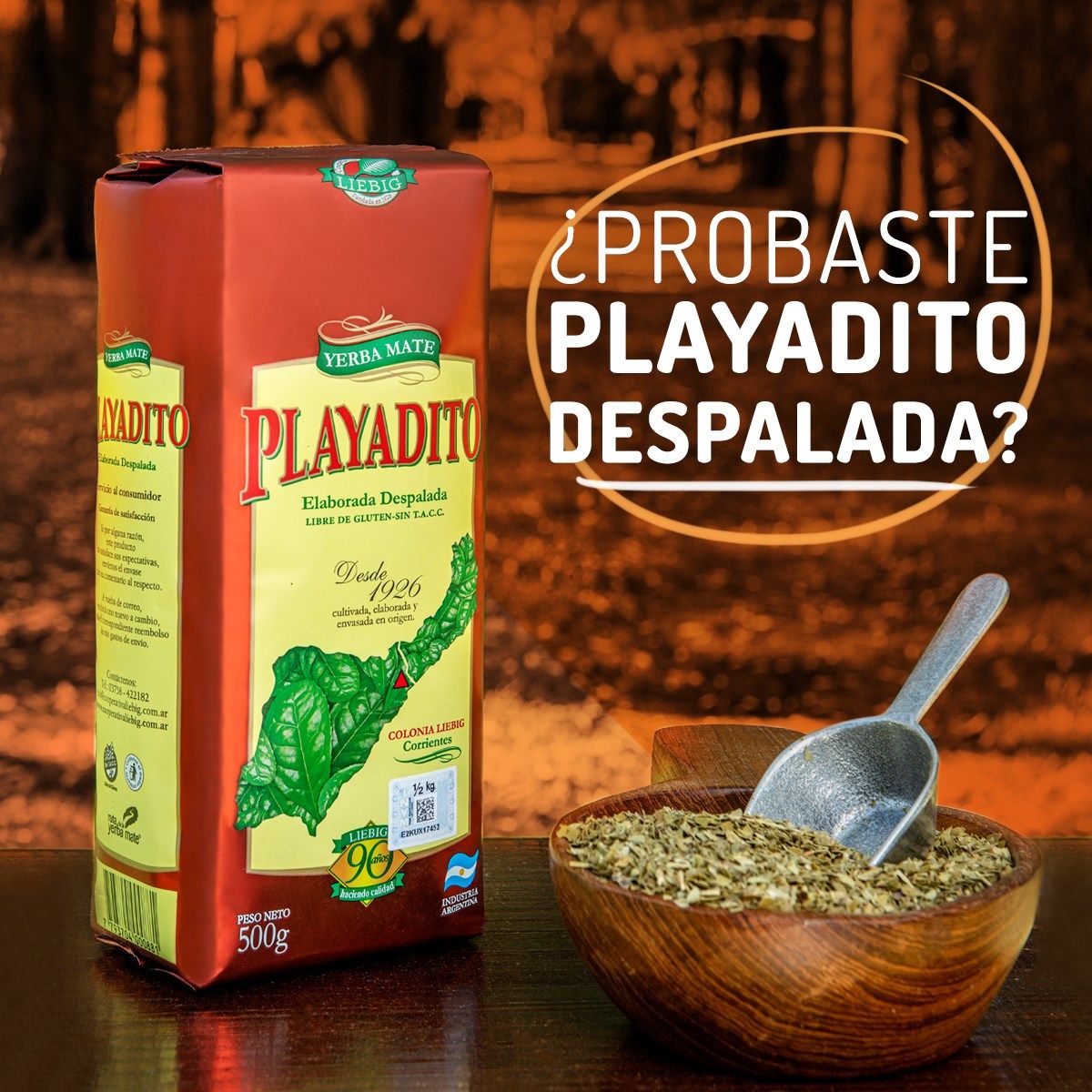 PLAYADITO - Yerba Mate Despalada Playadito 500 Grs