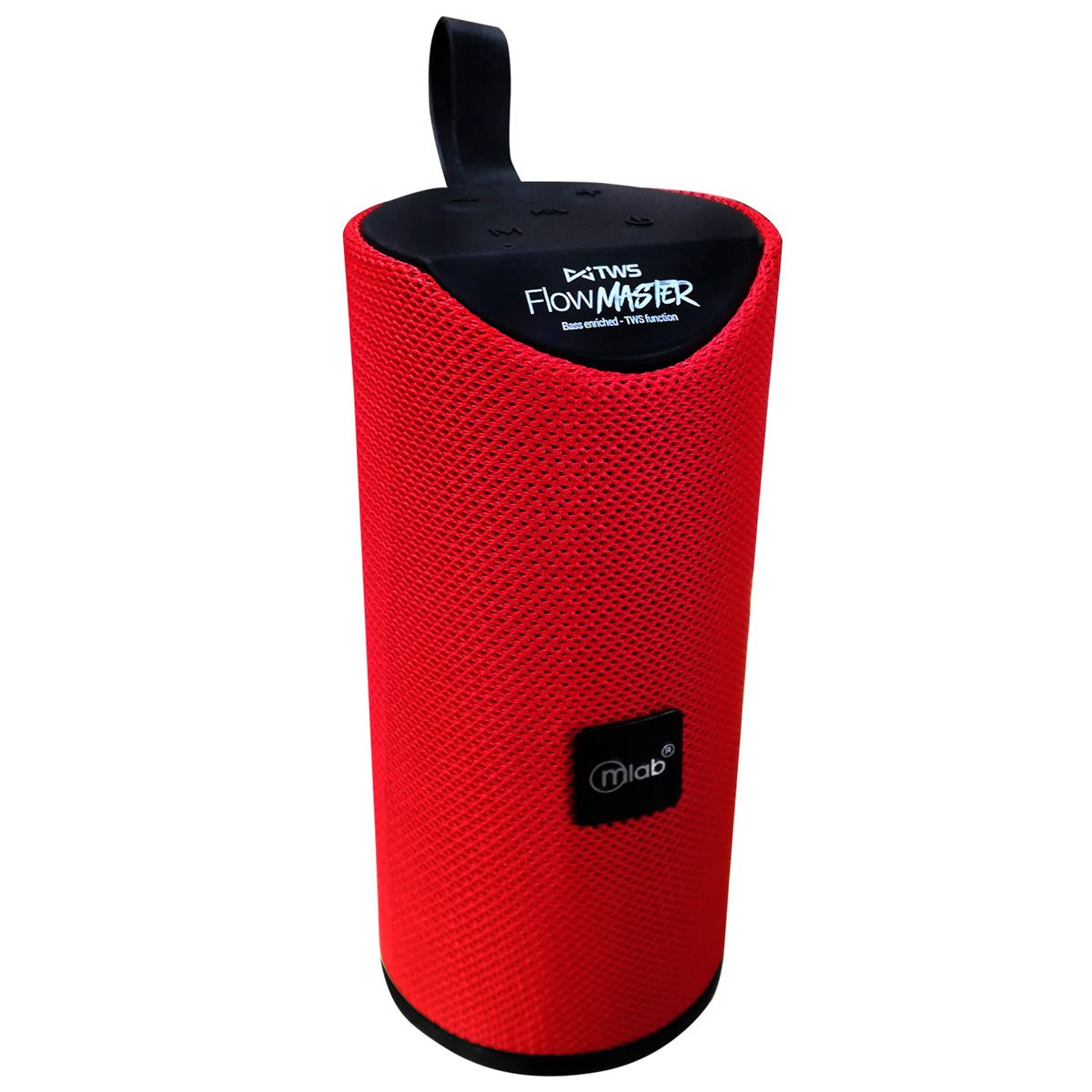 MICROLAB - Parlante Bluetooth Portatil Flow Master TWS Mlab Rojo