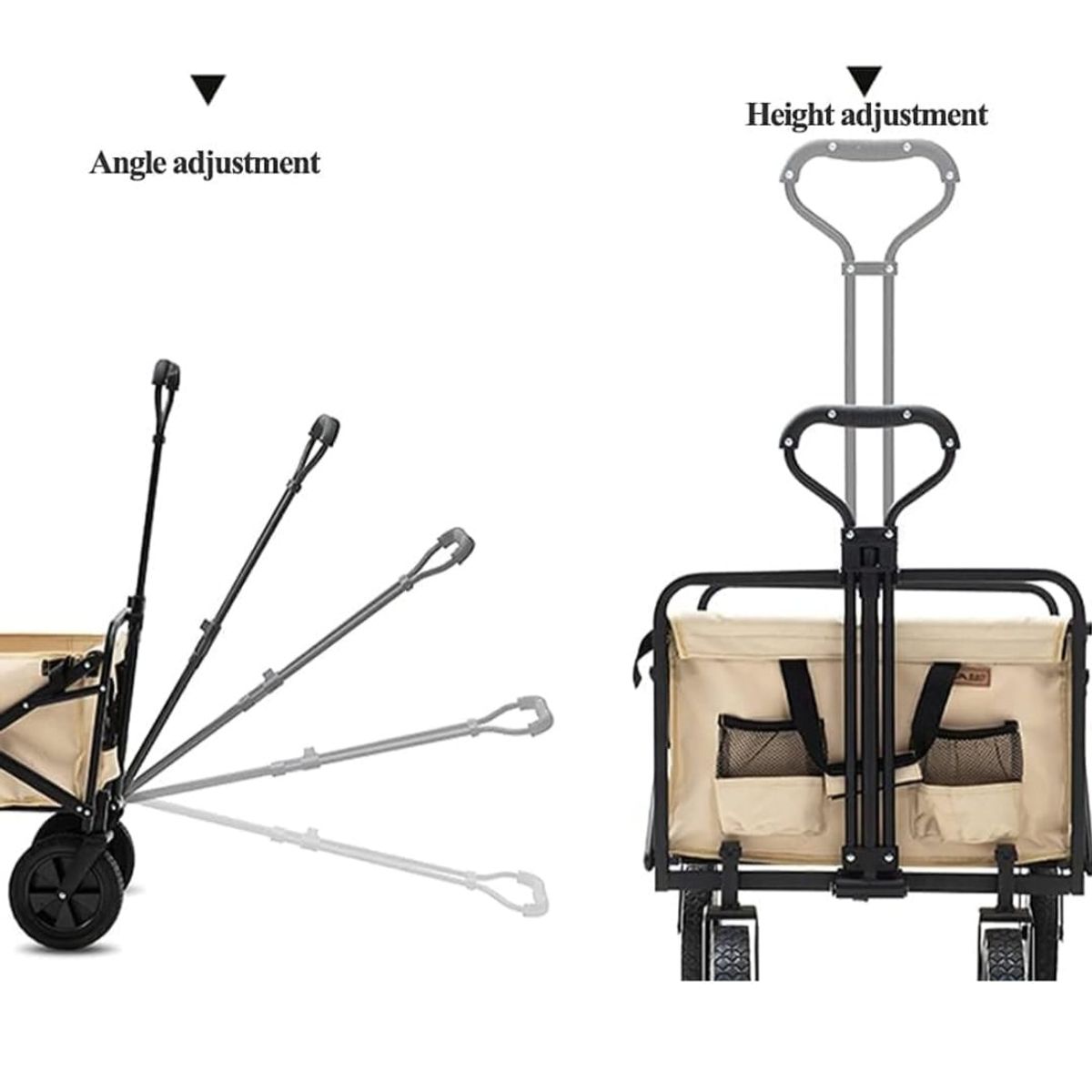 GENERICO - Carro de arrastre para Compras - Carrito de Mercado Plegable