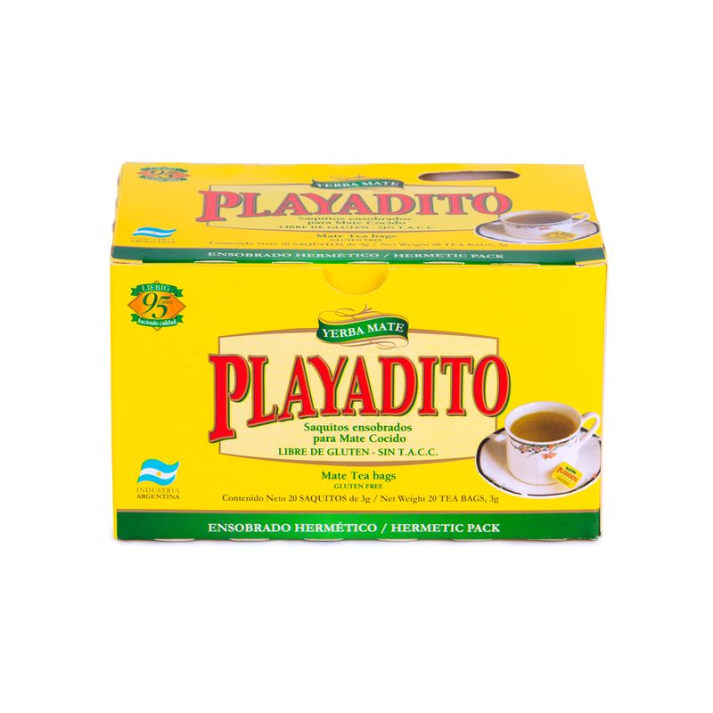 PLAYADITO - Yerba Mate Playadito en Saquitos 20 Unidades
