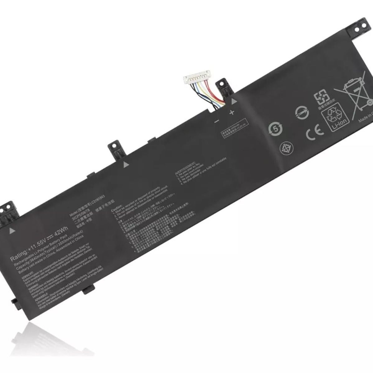 GENERICO - Batería Para Asus c31n1843 Vivobook S14 S15 S532fa S432fl