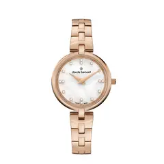 CLAUDE BERNARD - Reloj Dress Code Rose Gold 30mm Mujer