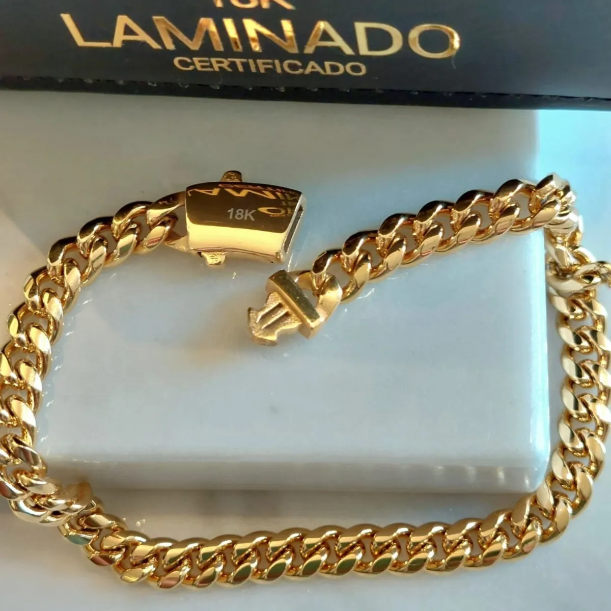 GENERICO - Pulsera ORO LAMINADO 18K Modelo MÓNACO