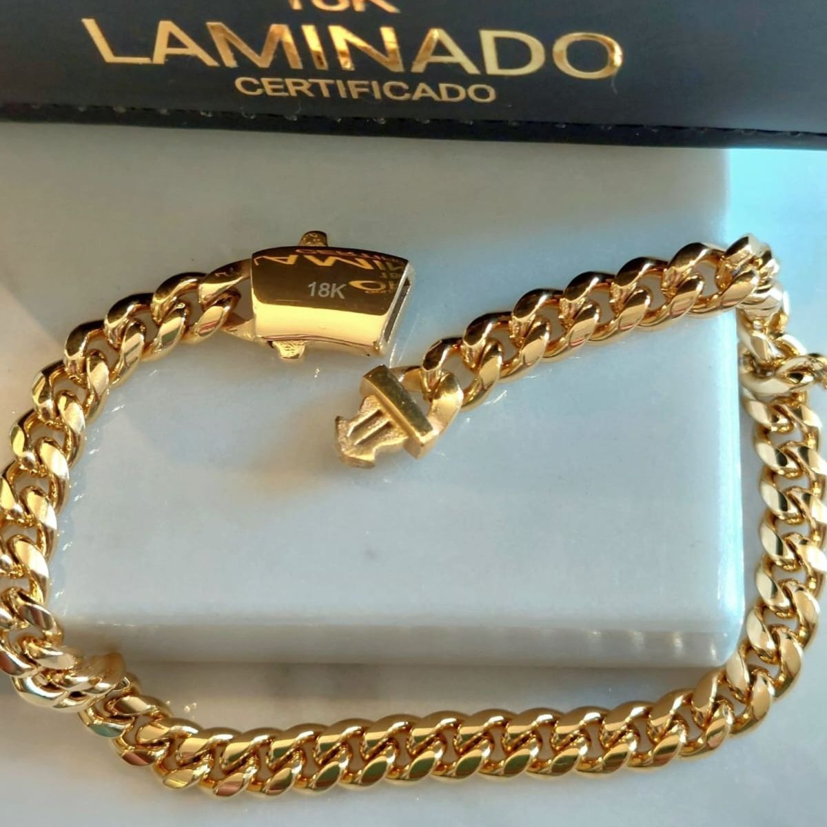 GENERICO - Pulsera ORO LAMINADO 18K Modelo MÓNACO