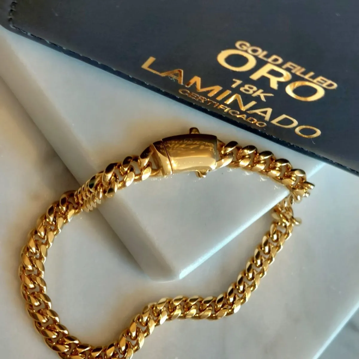 GENERICO - Pulsera ORO LAMINADO 18K Modelo MÓNACO