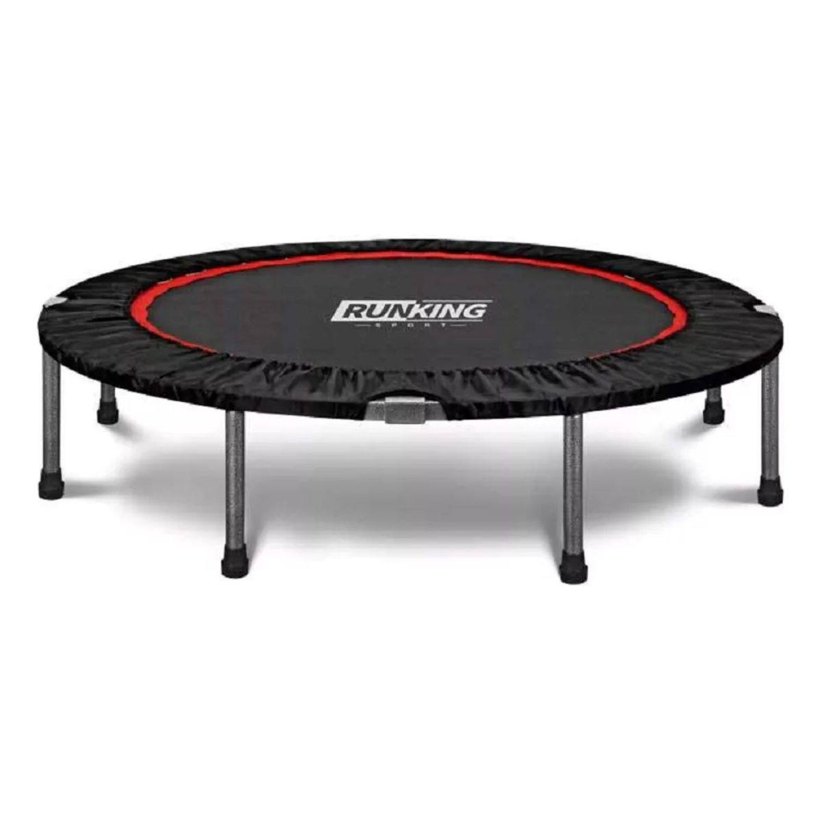 MUNDO MAGIA - Trampolín Plegable Fitness Resortes Y Patas De Acero Negro