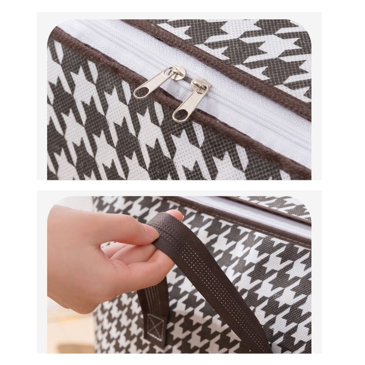 CRUSEC - Set 3 Cestas Ropa Sucia con Cierre 100L 140L 180L